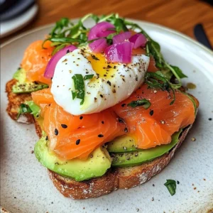 Ultimate Smoked Salmon Avocado Toast Recipe with Jammy Poached Egg