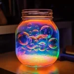 Baking Soda Glowing Bubble Lamp Recipe