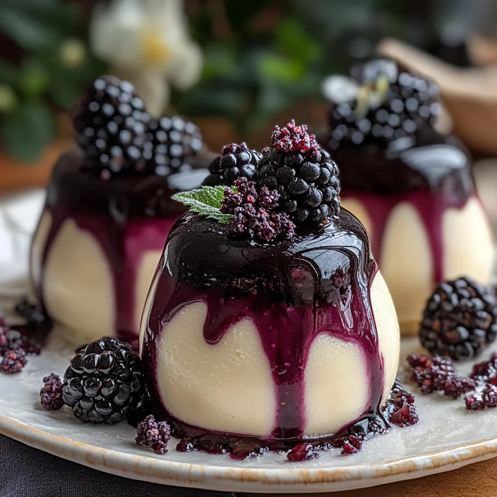 Blackberry Lemon Vanilla Velvet Domes Recipe
