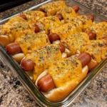 Cheesy Garlic Baked Hot Dogs Recipe (Easy and Delicious!)