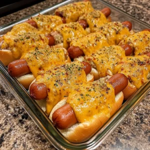 Cheesy Garlic Baked Hot Dogs Recipe (Easy and Delicious!)