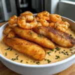 Creamy Cajun Shrimp and Crispy Fish Fillets Recipe