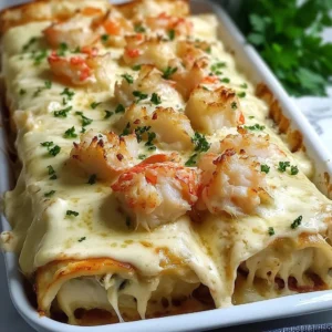 Creamy Crab & Lobster Alfredo Rolls Recipe