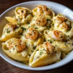 Creamy Garlic Shrimp Stuffed Shells Recipe