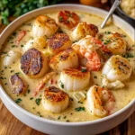 Creamy Lobster, Scallop & Shrimp Chowder Recipe