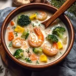 Creamy Shrimp & Vegetable Soup Recipe