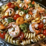 Delicious Garlic Herb Shrimp Pasta Salad Recipe