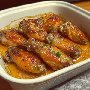 Delicious Oven-Baked Garlic Butter Chicken Wings Recipe