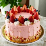 Deliciously Easy Strawberry Berry Cream Cake Recipe