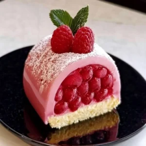 Delightful Raspberry & Vanilla Bean Entremet Recipe