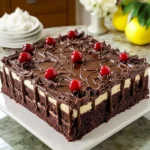 Easy Chocolate Cherry Sheet Cake Recipe