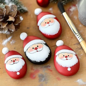 Santa Rock Painting: A Fun Holiday DIY Project