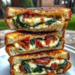 Sun-Dried Tomato Spinach and Ricotta Grilled Cheese Recipe