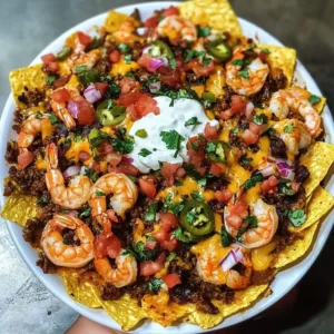 Ultimate Loaded Shrimp & Beef Nachos Recipe