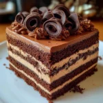 Velvet Cocoa-Tiramisu Mousse Cake Recipe (Garnished with Chocolate Curls)